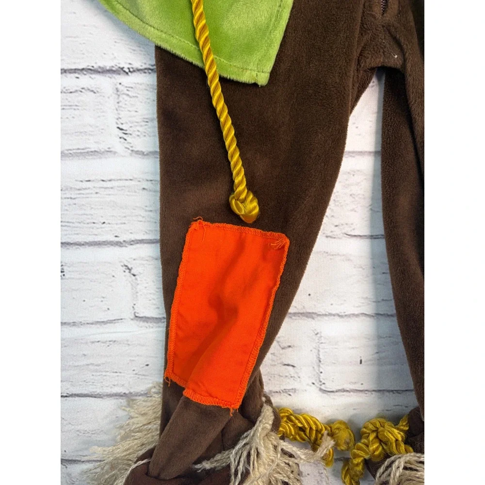 Warner Bros Studio Store Wizard of Oz Scarecrow Costume Kids XXS Green Brown